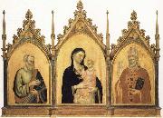 DADDI, Bernardo Madonna and Child with SS.Mat-thew and Nicholas of Bari painting